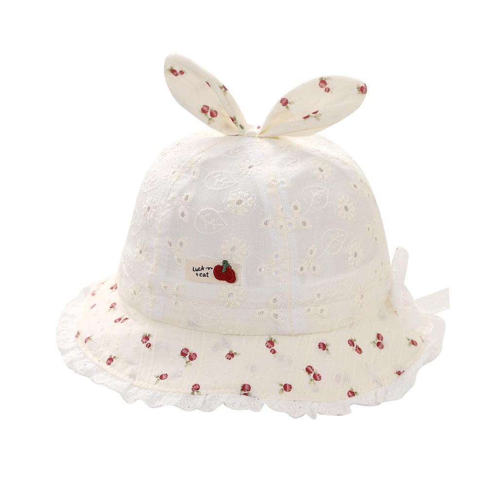 Pălărie de pescar elegantă pentru fetițe nou-născute - Rezistentă la vânt, Design de prințesă pentru primăvară/vară