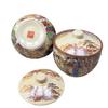 Vintage Qing Dynasty Famille Rose Tea Caddy and Sugar Bowl Set