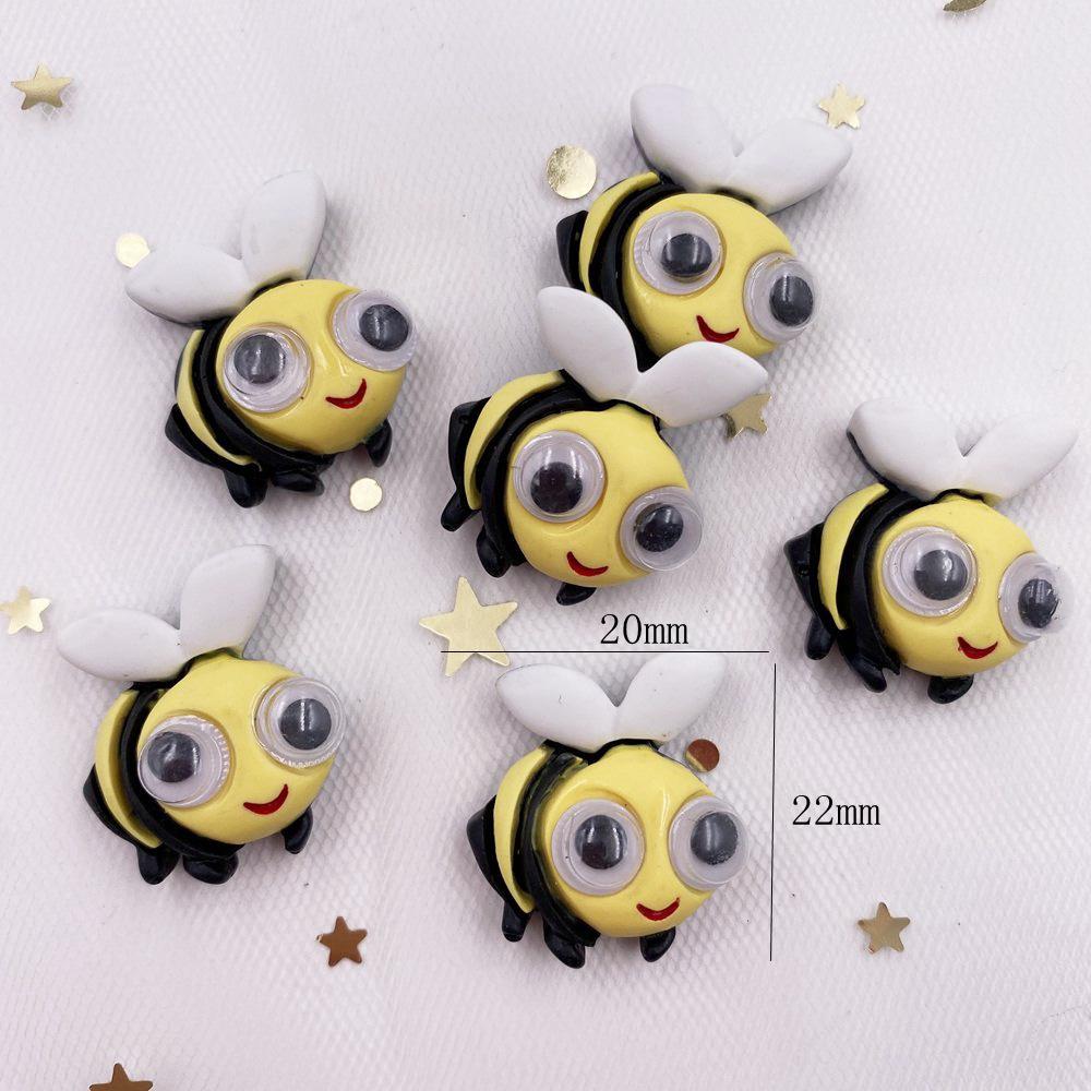 

10 шт., ручная краска из смолы, движущиеся глаза, милые красочные животные, кабошон с плоской задней частью, камень, альбом для вырезок, украшения на Хэллоуин для поделок