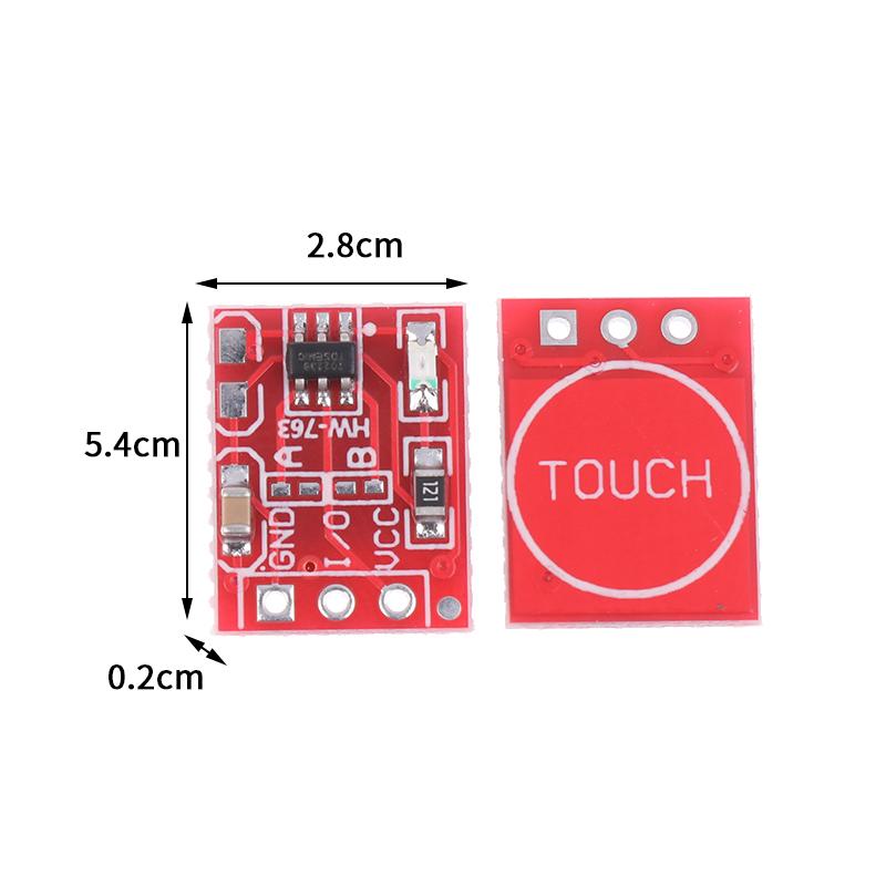 10Pcs Ttp223 Touch Key Module Self-Locking / Momentary Capacitive Switch Single Channel Module