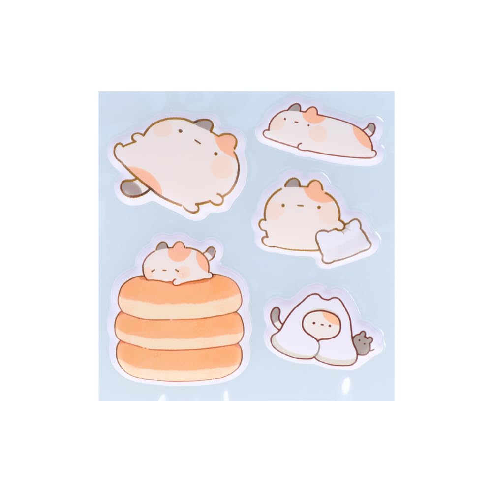 3D Zundou Cat Stickers - Miki Design, S8551693