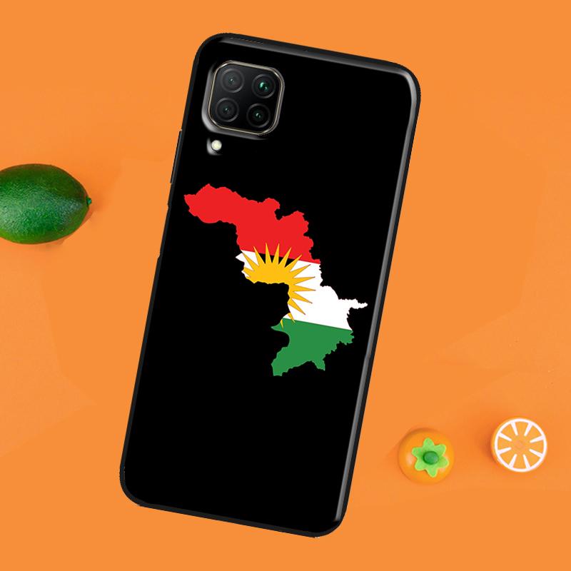 Custodia con bandiera del Kurdistan per Huawei P30 Pro P20 P40 Mate 20 Lite P Smart 2021 2019 Nova 5T Honor 50 10i 9X 8X