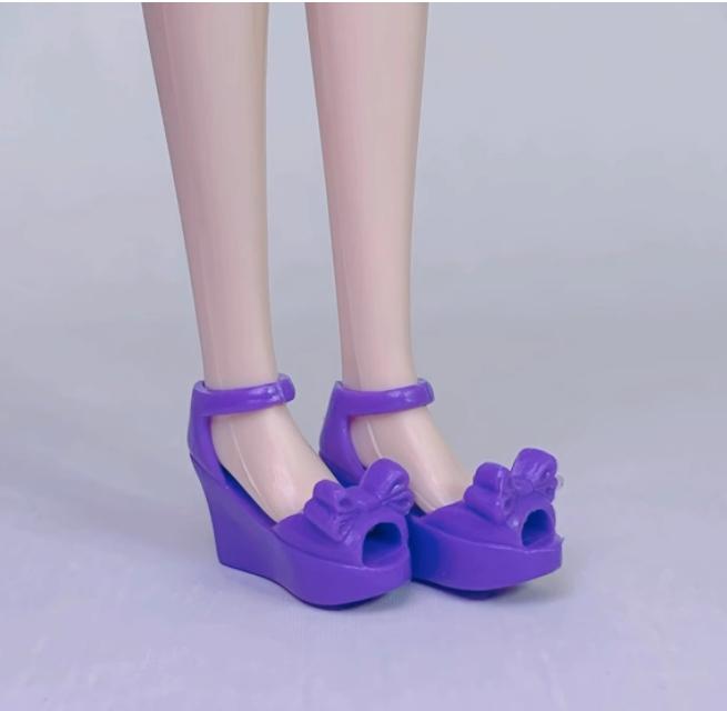 1/6 Puppenschuhe Plateau Schleifenschuhe 30cm Puppendekorationen Mädchensammlung Spielzeug DIY Spielpuppen Zubehör Schuhe