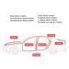 Car Door Seal Strip Rubber Double Layer Sealing Protector Weatherstrip Waterproof for Car Door Glass Window Door Hood Trunk
