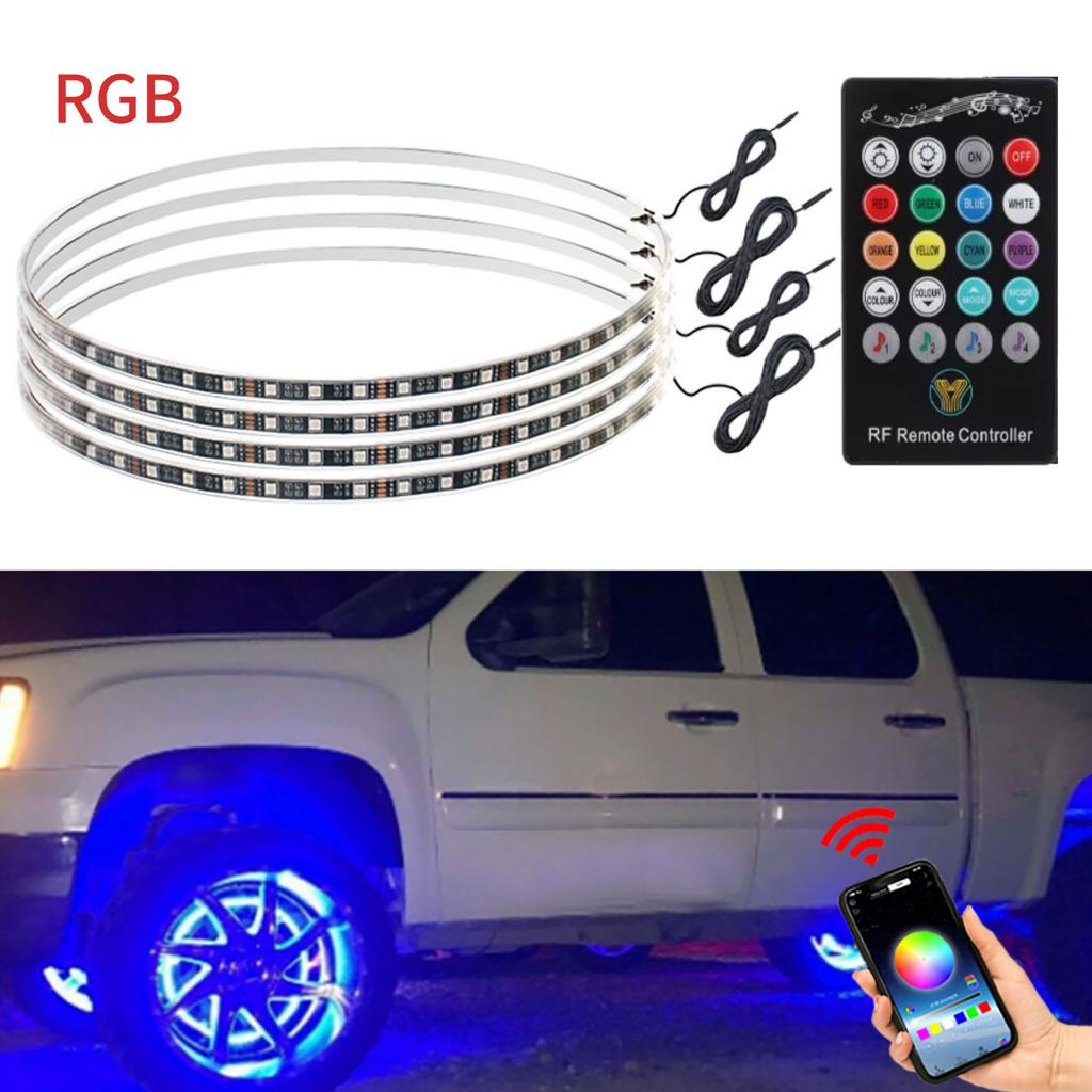 Symphony 15.5 inch Hub Lights rgb Atmosphere light External accessories ambient light Wheel Ring Neon Strip Light For ATV MTV