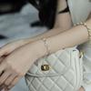 Korean Natural White Stone Butterfly Bracelets Stainless Steel for Women New Fashion Classics Jewelry Gifts