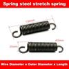 Spring Steel Single Hook Spring, Tension spring,Wire Dia 4mm,Outer Dia25mm,Length80/90/100/110/120/130/150/170/200/220/350/mm.
