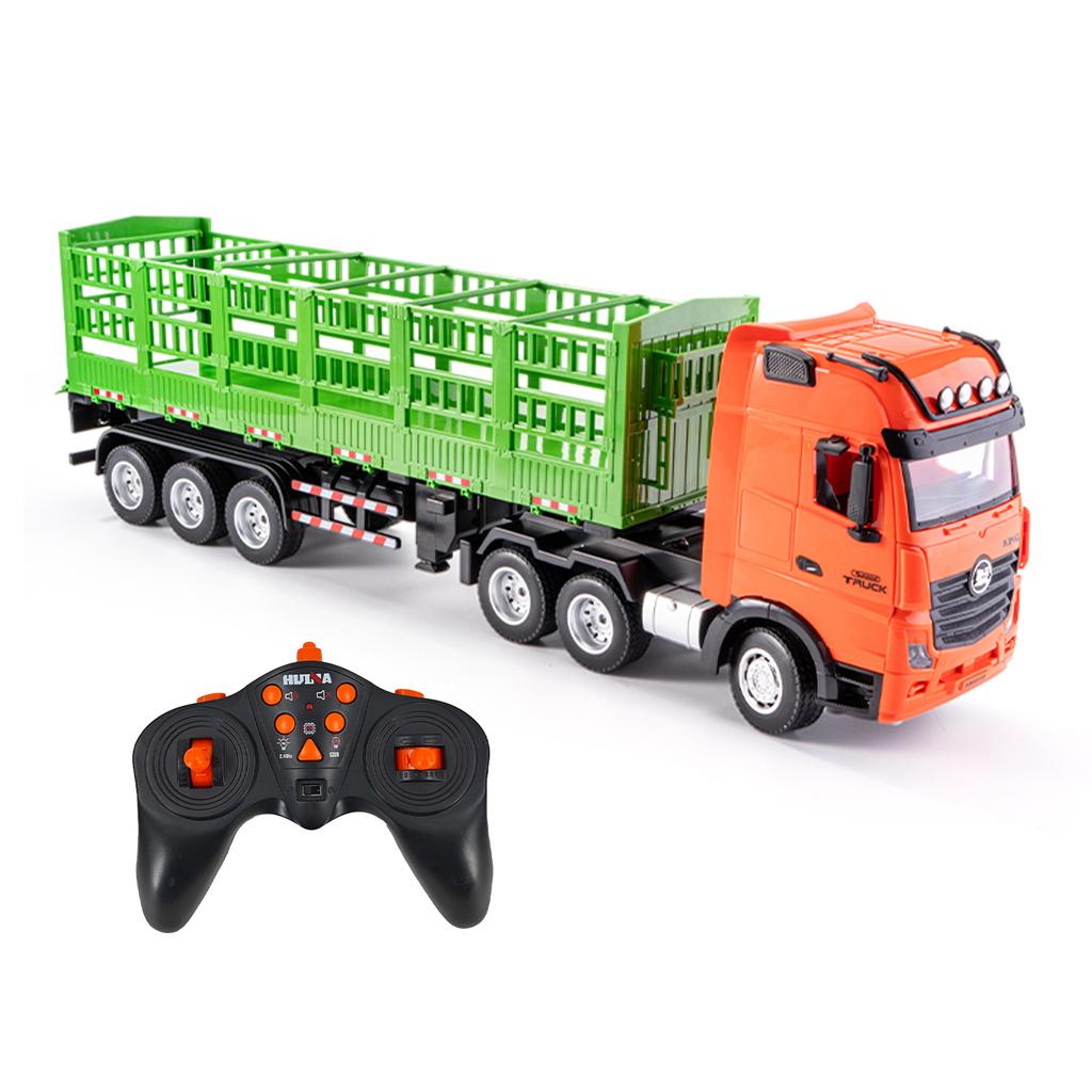 Remote Control Transport Truck, 1:18 Scale All Terrain 9 Channel Alloy Electric Construction