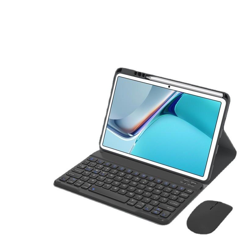 Slim Magnetic Keyboard Case With Bluetooth Mouse MatePad 11 Pro 10.8 10.4 M6 Enjoy 2 Tablet - Leather-Style Cover