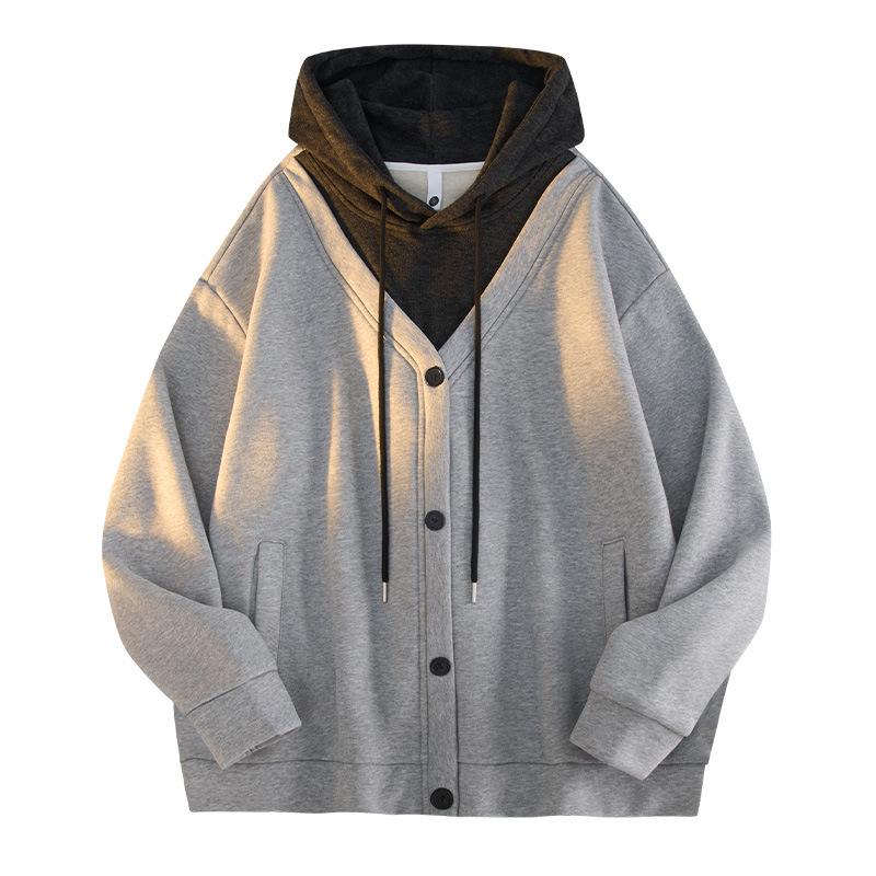 2025 Unisex Retro American-Style Two-Piece Hoodie Sweatshirt Medium