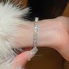Korean Zircon Flower Bracelet: Elegant & Simple Versatile Bangle for Women