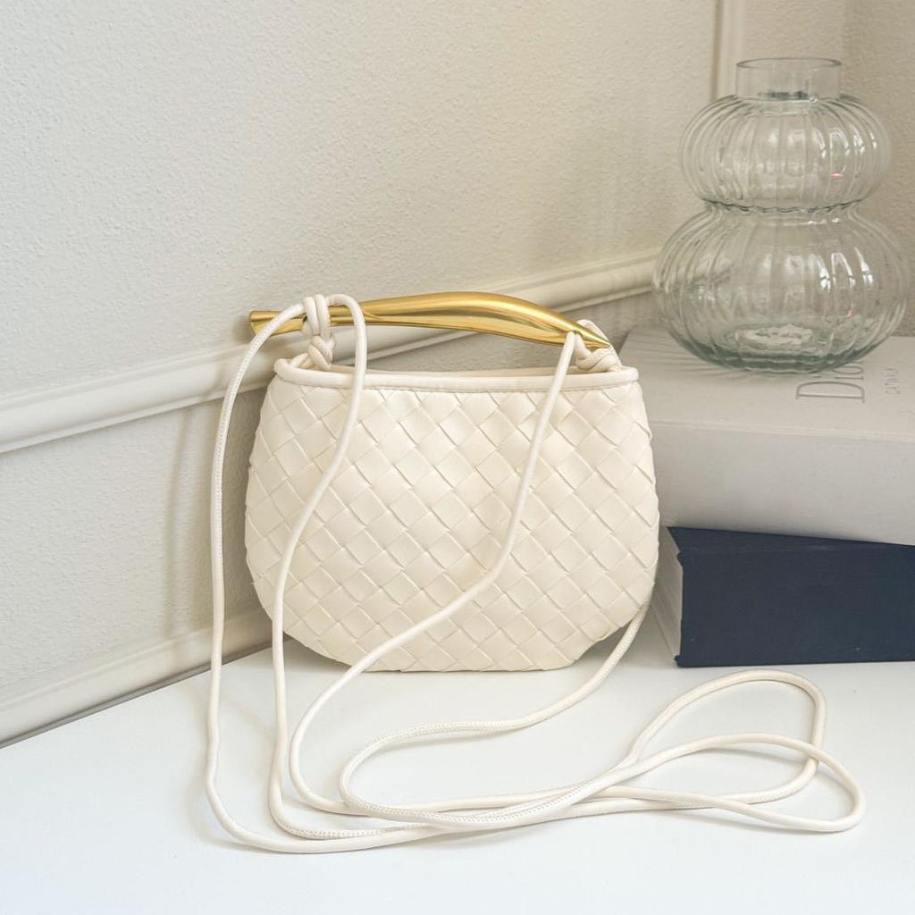 Cute Mini Sardine Woven Bag Small Trumpet Hand Holding Crossbody Braided Women's Bag