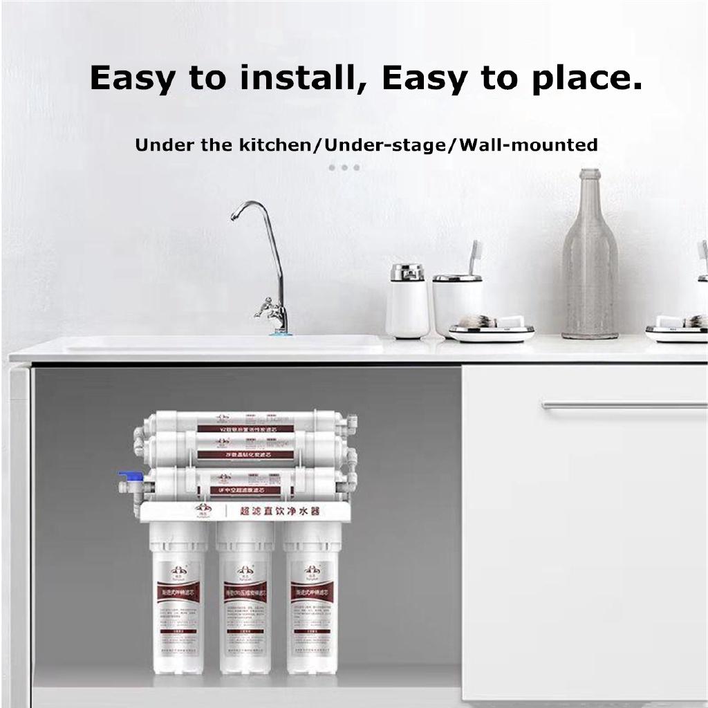 Kitchen Home Purifier Water Filters 6- Water Filter System UF Home Purifier Faucet Household Ultras Filtration Water 330x270x135mm