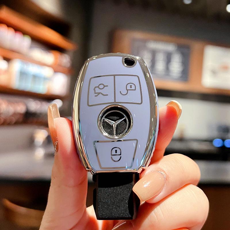 New Mercedes C-Class TPU Key Cover - Cartoon Style for EE200LE300LC260LA200LGLC