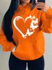 Combination Of Love And Butterfly Pattern Hoody Women Hip Hop Street Hoodies Trendy Pocket Clothes Vintage Multicolor Hoodie