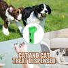 Interactive Cat Treat Launcher, Handheld Feeding Toy for Cats & Dogs, Transparent Food Storage Design