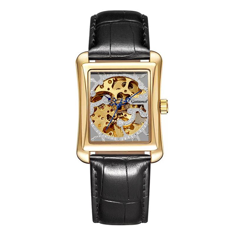 New Top Brand Fashion Square Automatic Mechanical Watch Automatic Watch Business Men's Waterproof Luminous Watch