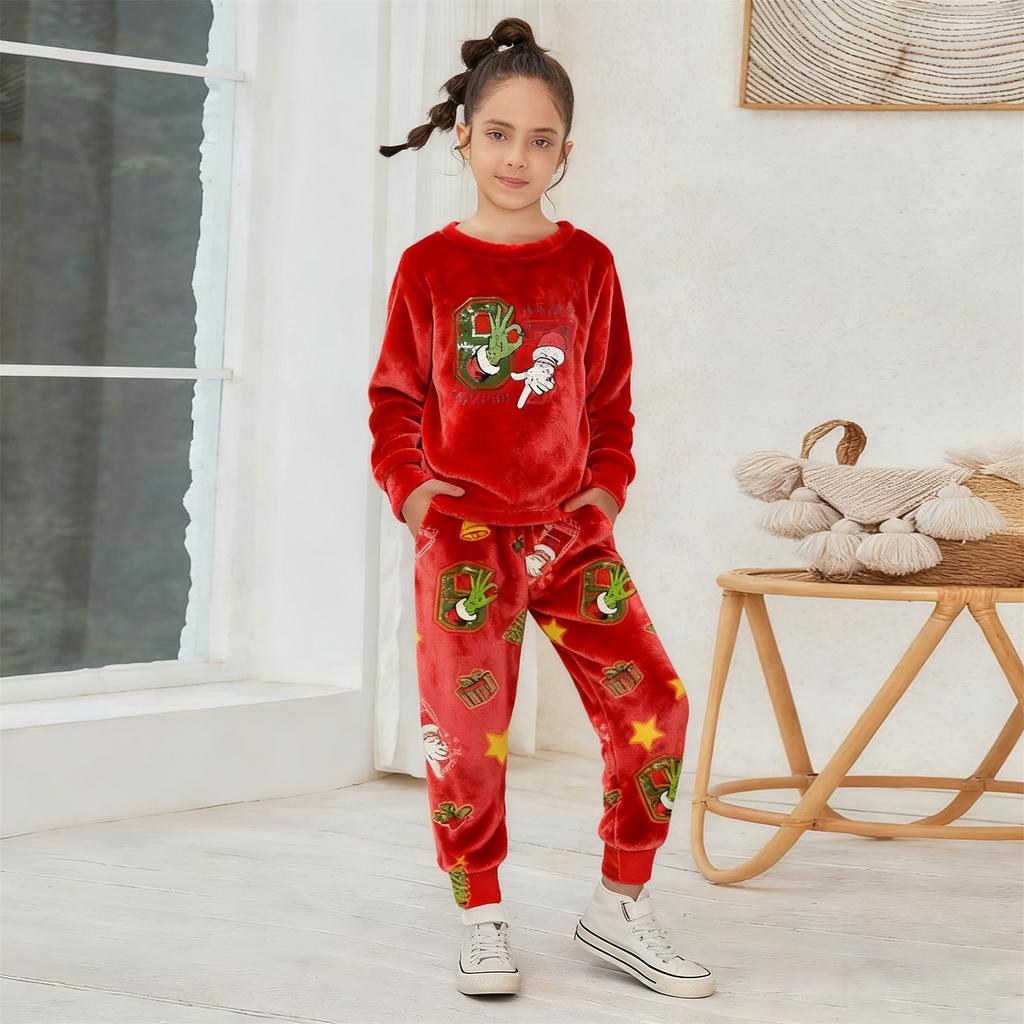 Kinder Jungen Und Mädchen Dünner Zweiteiliger Langarmhosen Zweiteiliger