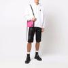 Men's Off-White FW21 Logo Pattern Drawstring Loose Fit White OMBB085F21FLE0110110