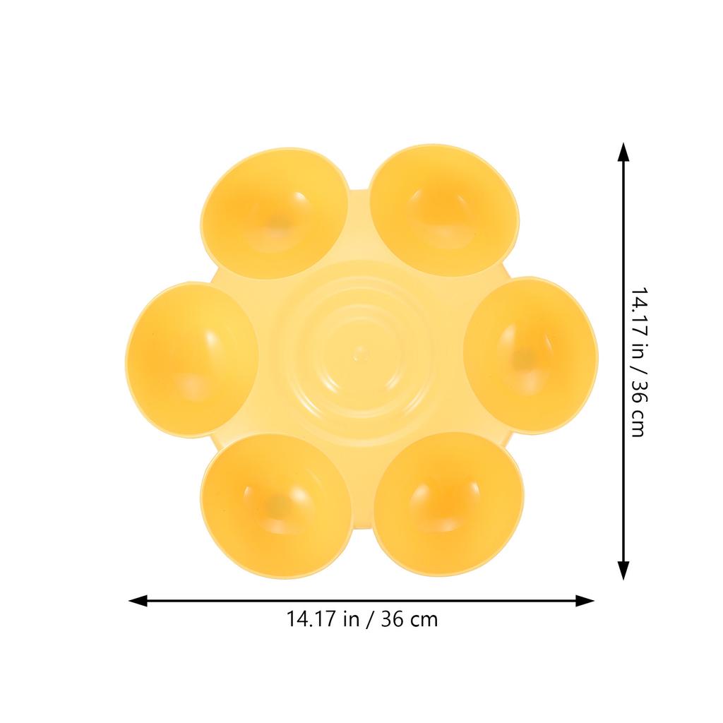 Flower Shape Pet Feeding Bowl High Grade Plastic Multiple Cat Feeder Dog Treats Dispenser Smooth Surface Dog Bowl Cat Feeder