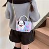 Cute Bow Doll Princess Decoration Children Plush Chain Shoulder Bag For Daily