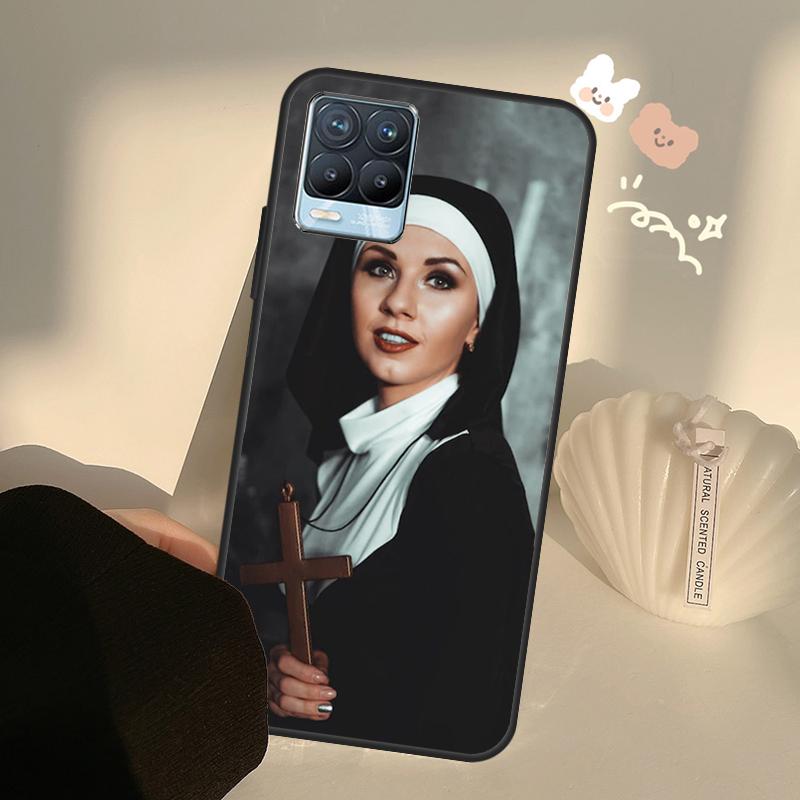 Sister Style Nun Sexy Girl Case For Realme C71 C63 C61 C55 C51 C53 C25 C65 C67 C75 11 12 13 14 15 Pro Plus GT6 GT7 Pro