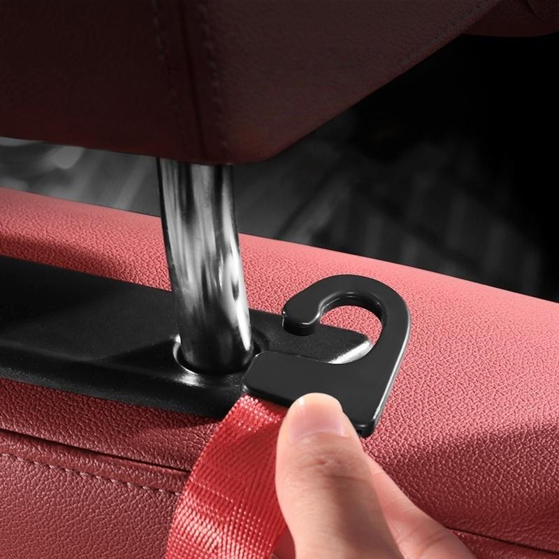 2Pcs Car Headrest Hooks Hanger For Bags Seat Back Organizer Holder Clips Auto Fastener Hooks Car'S Storage Interior Accessories