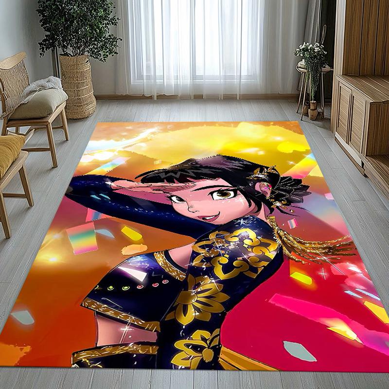 

K-Pop Demon Hunters Golden Saja Boys Living Room Non-Slip Area Rug Soft Carpet for Bedroom Playroom Sofa,Home Decor Doormat 40x60cm