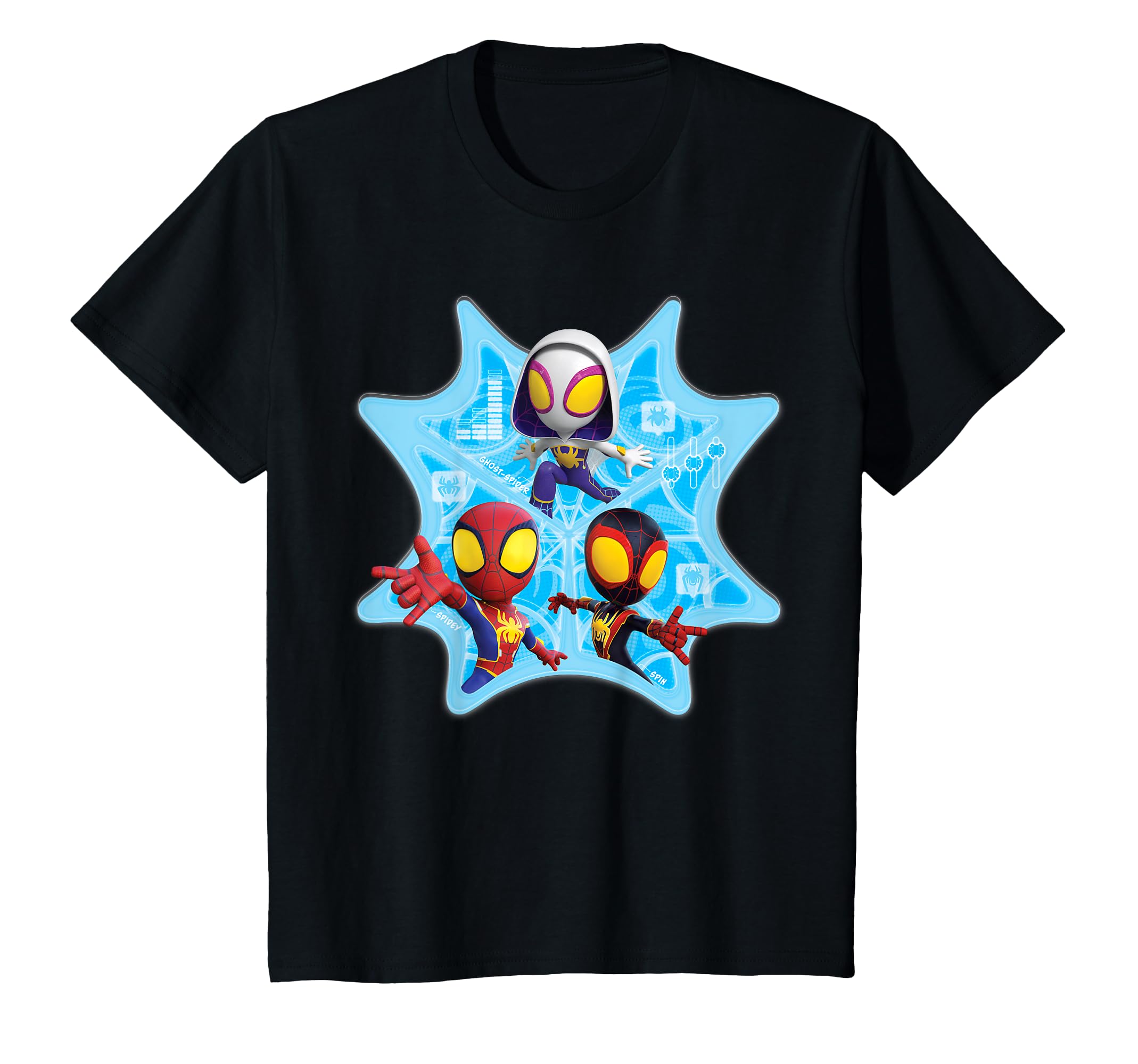 

Kids Marvel Spidey and His Amazing Friends Web-Spinners Tech Web T-Shirt