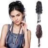 Synthetic Long Braid Ponytail Curly Hair Buns Braid Wig Extension Claw Clip Ponytail Buns Ponytail For Women Daily Use