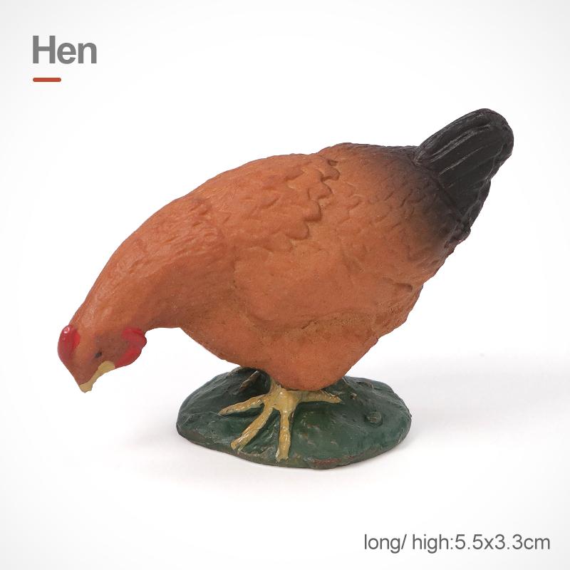 Simulation Farm Animals Poultry Cow Pig Dog Chicken Duck Goose Cub Figurines Model Action Figures Educational Toy For Kids
