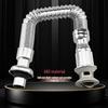 Electroplating Odor-Proof Kitchen Sink with Telescopic Drain and Flip Valve Basin