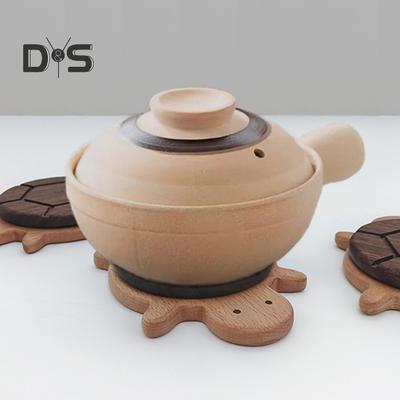 Wooden Turtle Coaster Heat Resistant Placemat for Drinks Anti-Scalding Pot Mat Reusable Table Mat Creative Party Accessory