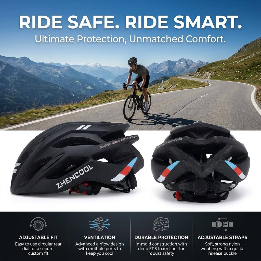 Ultra Lightweight Adult Helmet Half Helmet EPS Adjustable Unisex for Bicycle Biking Roller Skating Cycling