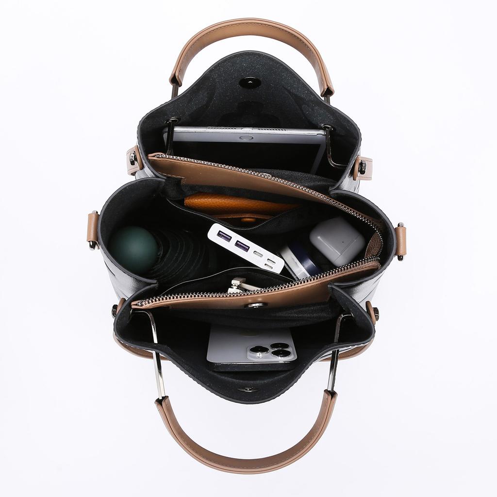 Bucket Bag, Fashionable Commuting Large Capacity Tote Bag, New High-end Handbag, Versatile Women's Handbag