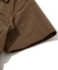 Penfield Open Collar Waist Adjustment Shirred Dress Brown_Fs2Ws01F