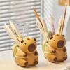 Capybara Desk Pen Holder Ornaments Stationery Organizer Pencil Storage Box  Home Office