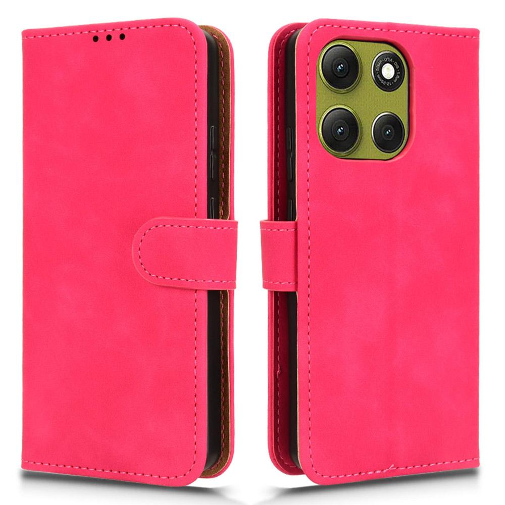 For Motorola Moto G86 5G Leather Case Skin Feel Anti Drop Wallet Flip Phone Cover