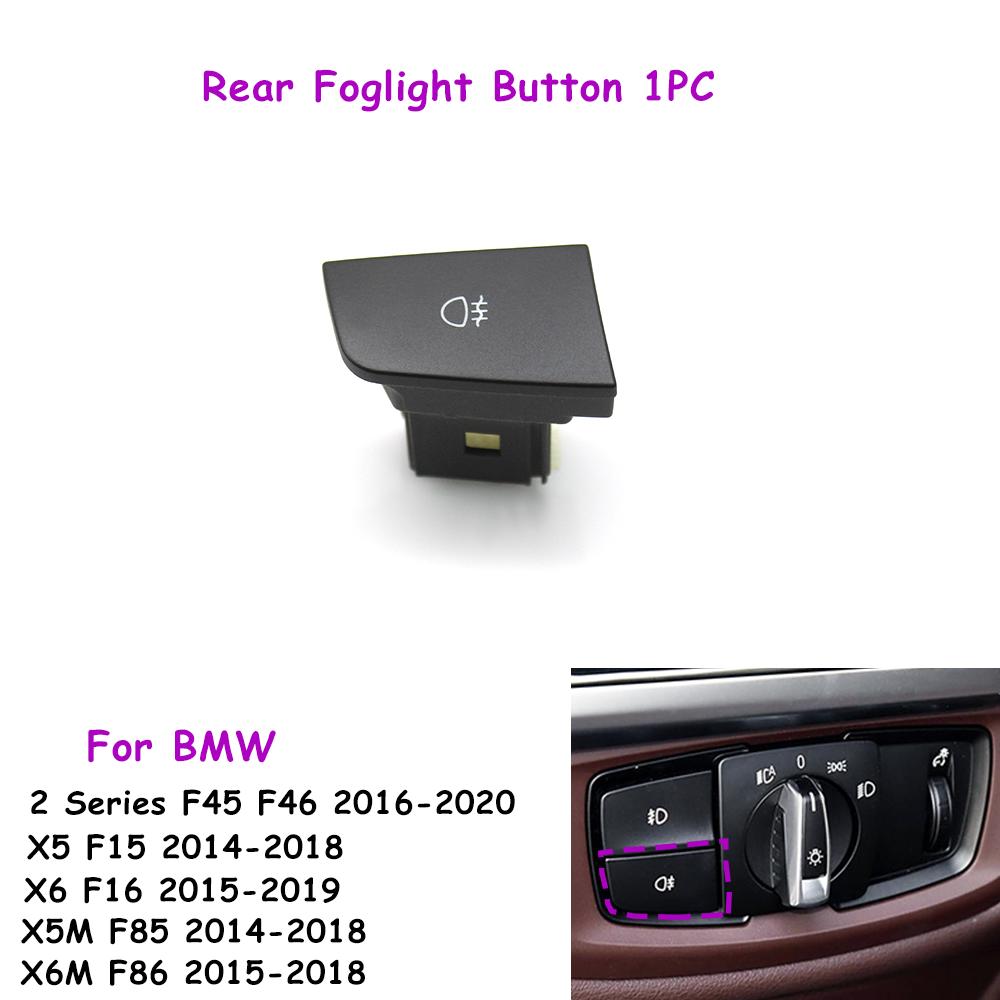 F45 F46 F30 F32 F15 F16 F85 F86 Car Dashboard Headlight Switch Rotary Button Cap Headlamp Cover Panel For BMW X5 X6 2 3 Series