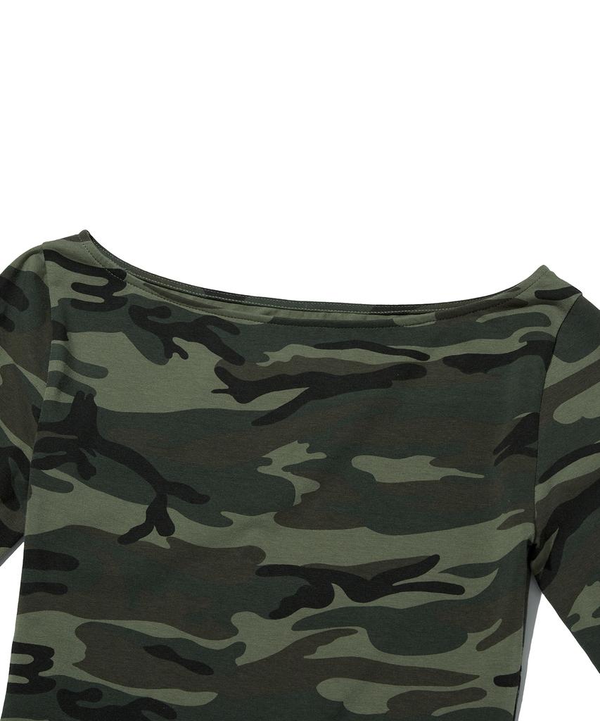 Seuweideu Pattern Crop Tee [Camo]
