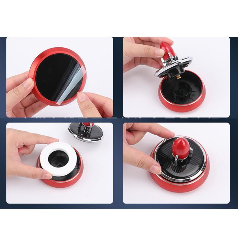 Car AromatherapySolar Magnetic Levitation Car Rotating for Creative Ornaments Oil Diffusers