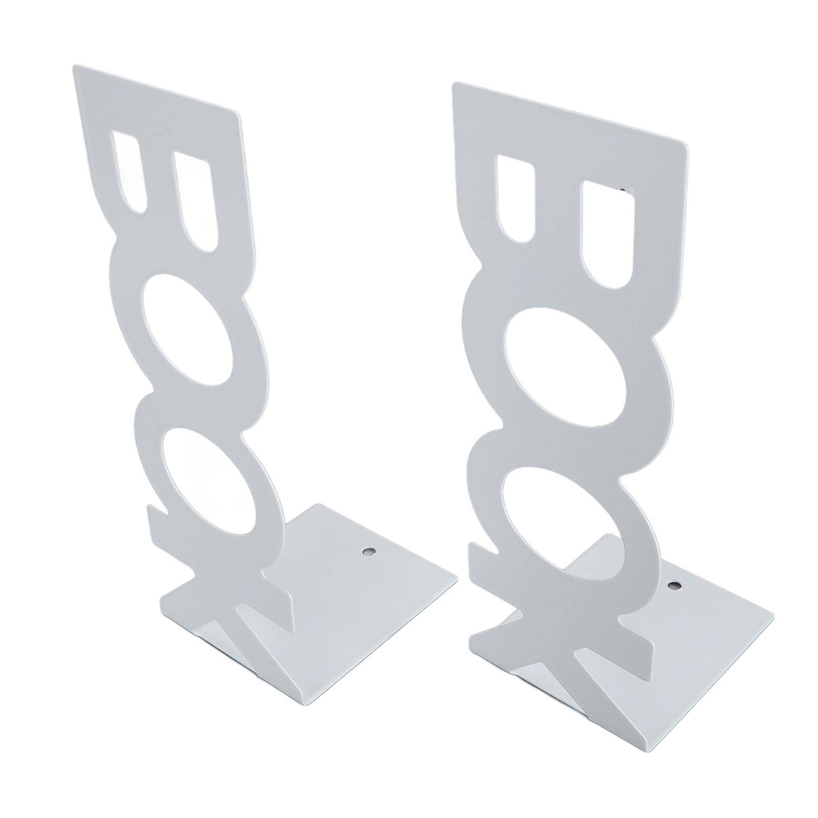 

1 Pair Book End Decorative L Shaped Keep Upright Slip Resistant Book Stopper for School