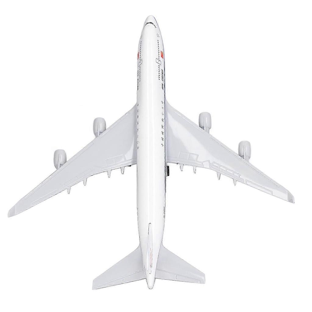 Delicate Diecast Airliner Model Alloy Simulated Passenger Plane Model with Stand for Kid Adult 7.9 Inch