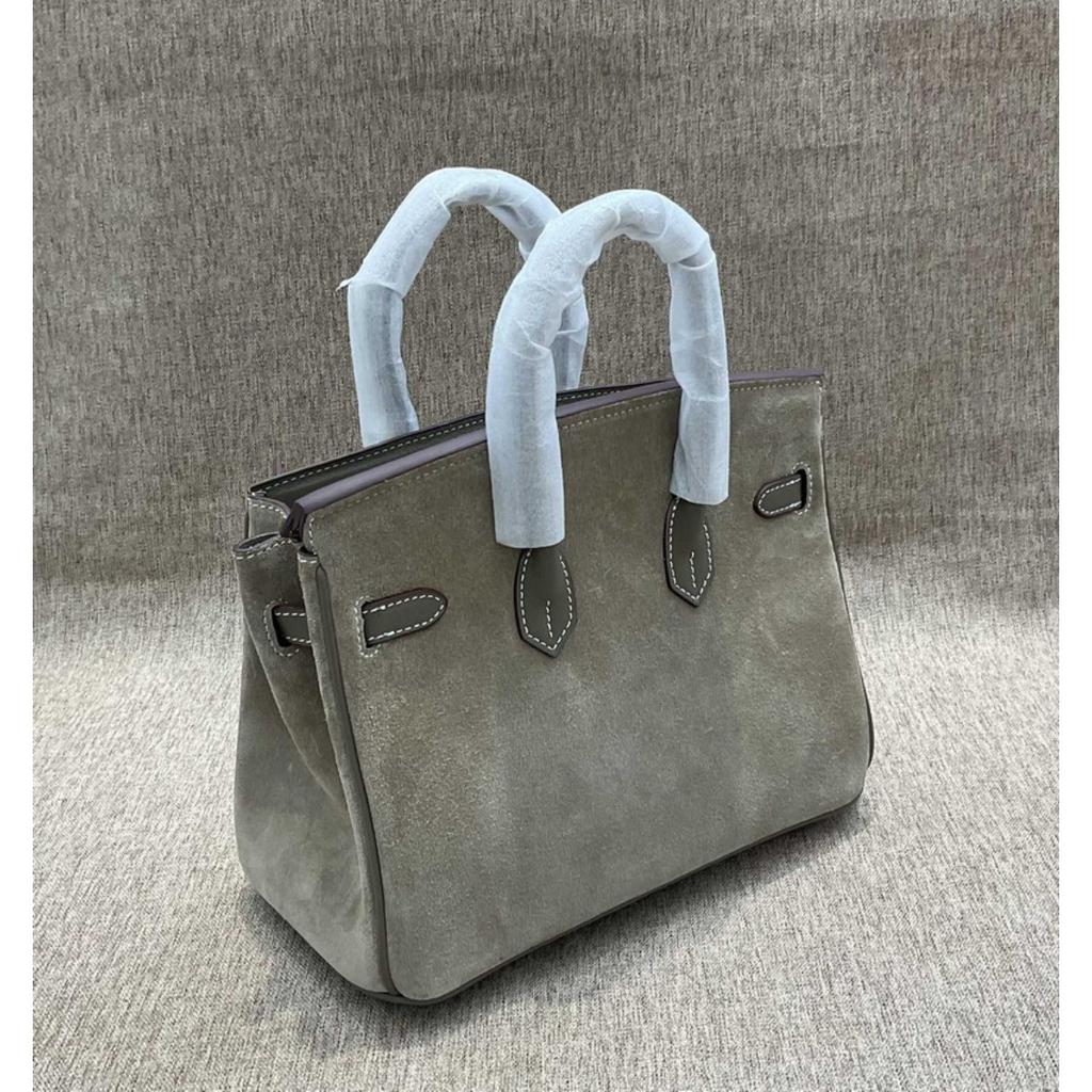 2025 New Leather Women's Bag, Anti-velvet Cowhide with Frosted Leather, Classic Fashion Platinum Bag, Portable Shoulder Oblique Span Bag