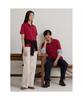 Binpolmen [Essential] Pique Collared Short Sleeve T-Shirt Red