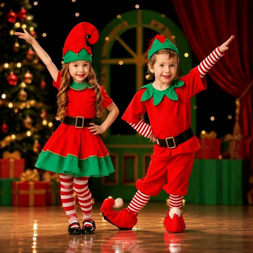 Girl Fancy Dress Family Matching Outfits New Year Performance Clothing Kid Adult