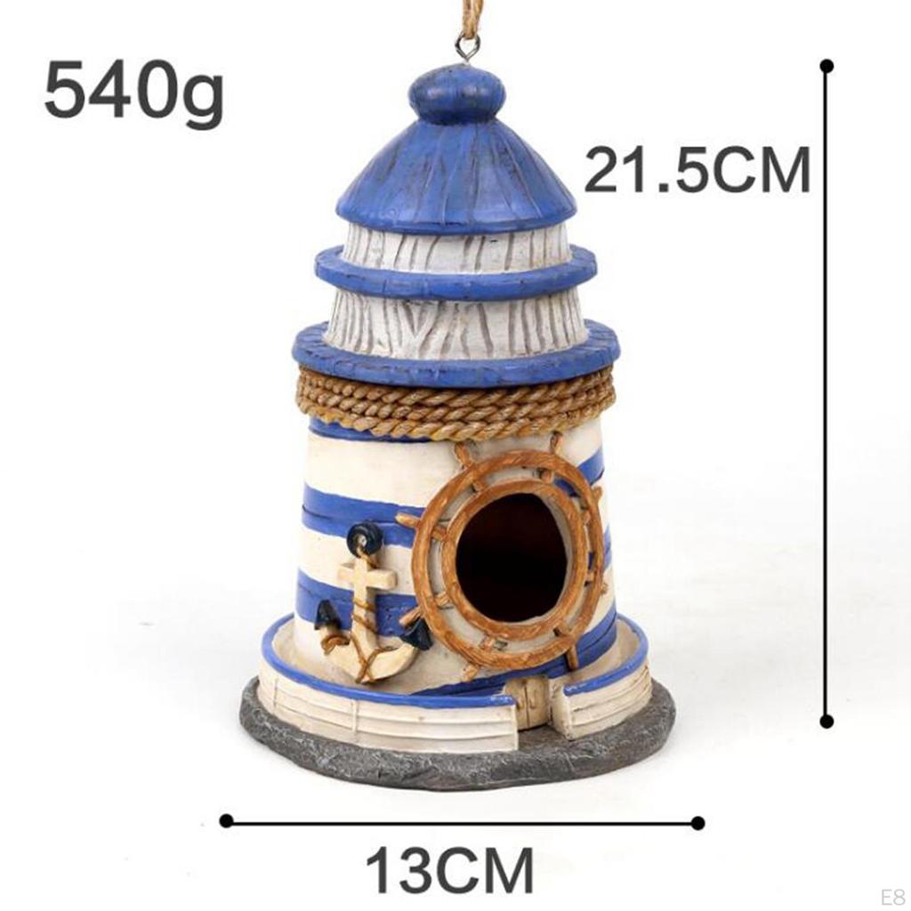 Hand Painted Hanging Sparrow Nest Box for