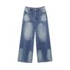 2025 Spring Women's Fashion Denim Jacket and Straight-Leg Pants Set