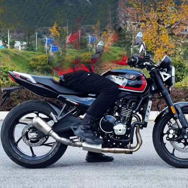 Zhangxue 500F Motorcycle Retro Mid-Pipe Tailpipe