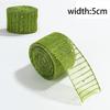 2m Green Organza Christmas Ribbon, for DIY Christmas Gifts Crafts Handmade Bow Xmas Tree Decor, DIY Wedding/Christmas Decoration